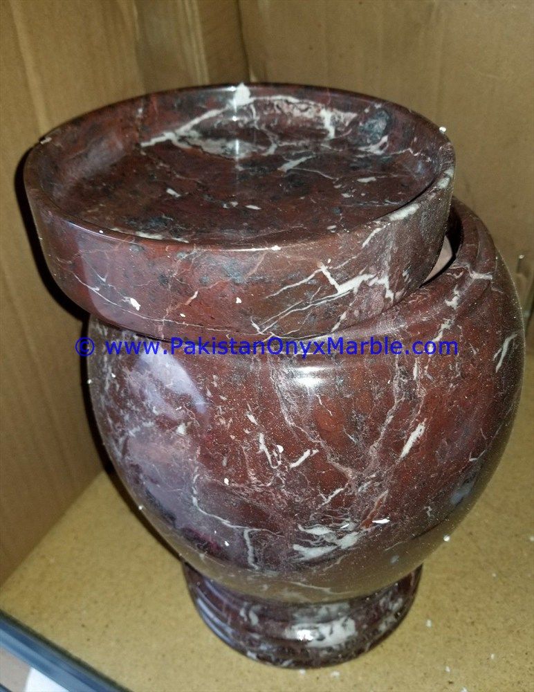 Marble urns Red Zebra Marble cremation Keepsake Ashes-02