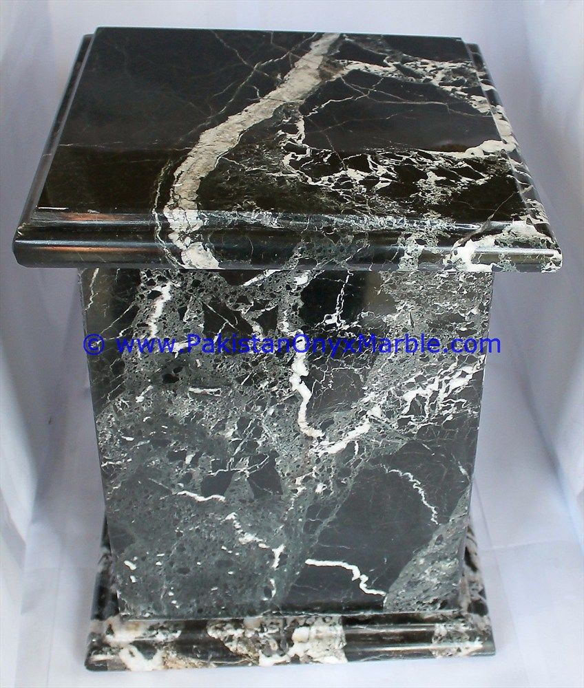 Marble urns Rectangle Square black zebra Marble cremation Keepsake Ashes-03