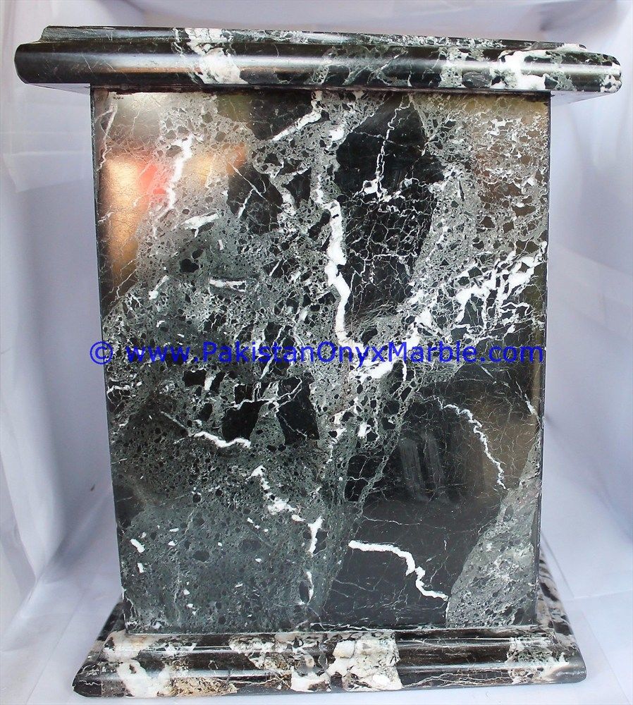 Marble urns Rectangle Square black zebra Marble cremation Keepsake Ashes-04