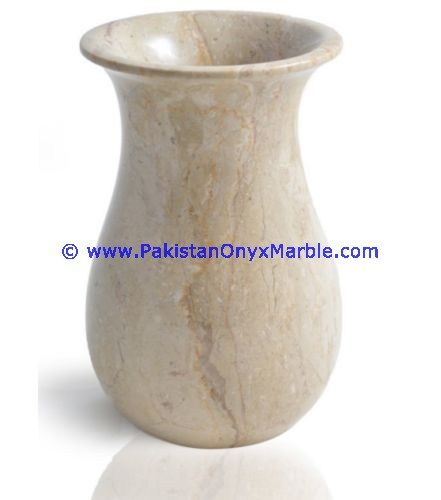 marble flowers Vases verona sahara beige marble  Planters Pot home office decor-02