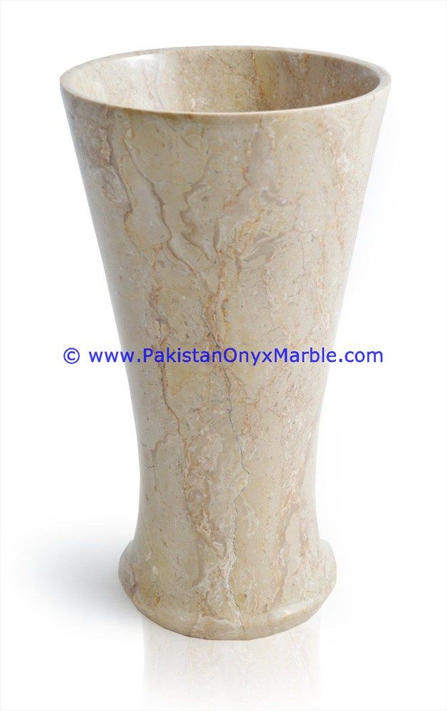 marble flowers Vases verona sahara beige marble  Planters Pot home office decor-03