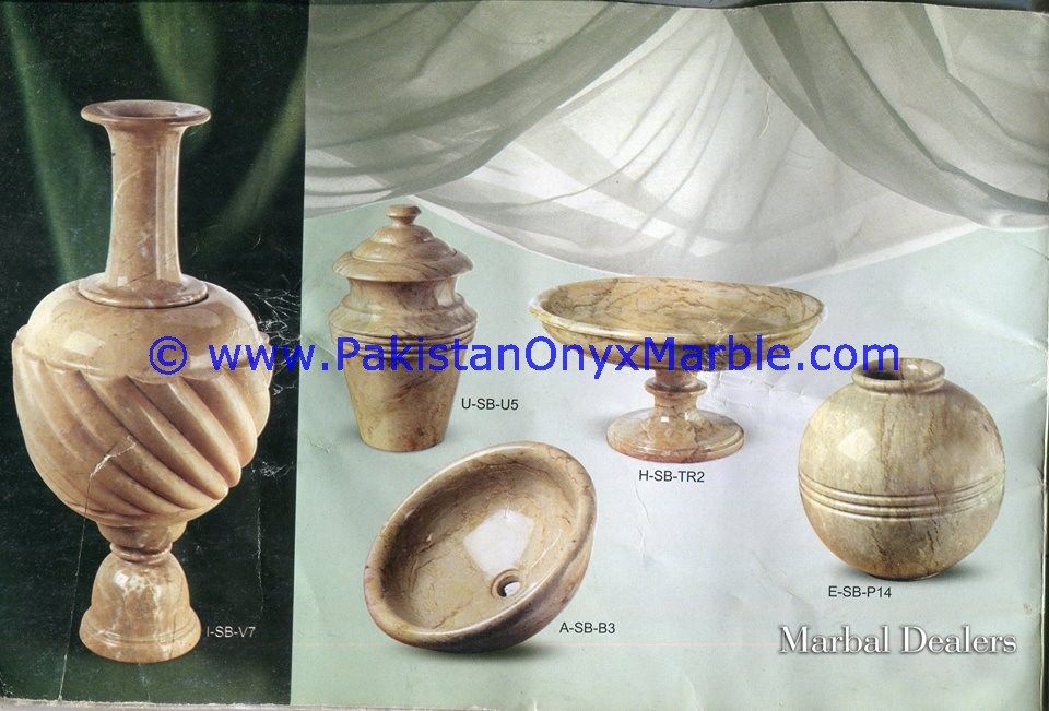 marble flowers Vases verona sahara beige marble  Planters Pot home office decor-04