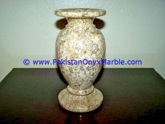 marble flowers Vases fossil corel marble  Planters Pot home office decor-04