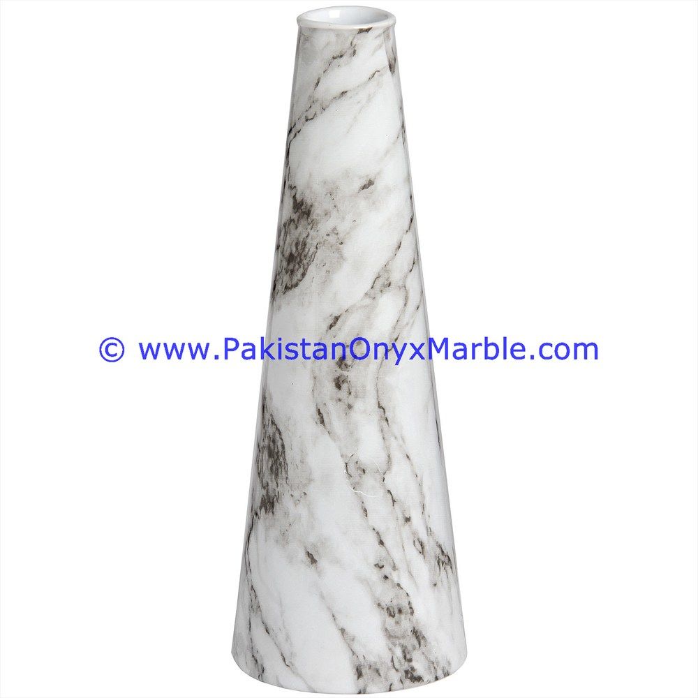 marble flowers Vases gray marble  Planters Pot home office decor-02
