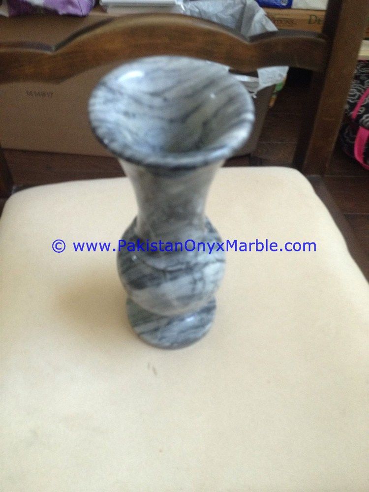 marble flowers Vases gray marble  Planters Pot home office decor-04