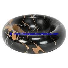 Marble black and gold Michelangelo serving dinning Bowls-04