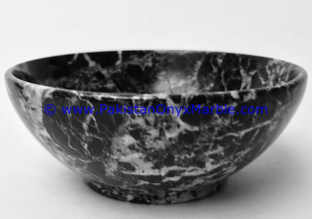 Marble black zebra serving dinning Bowls-04