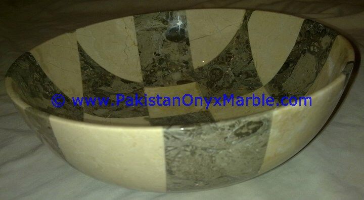 Marble Multi Stone serving dinning Bowls-03