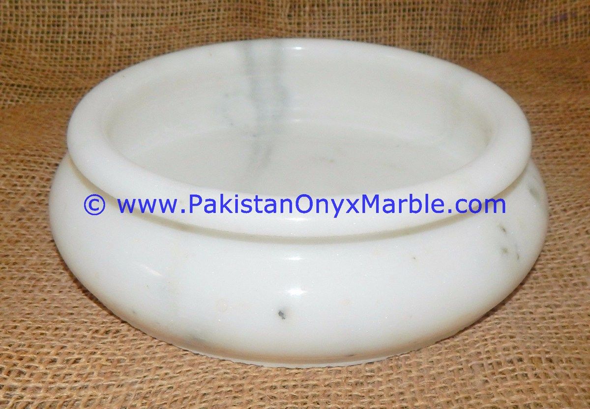 Marble white ziarat carrara serving dinning Bowls-01