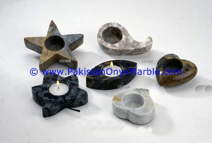 Marble Candle Holder heart shaped Tea Lights Candle Stick -holder-01