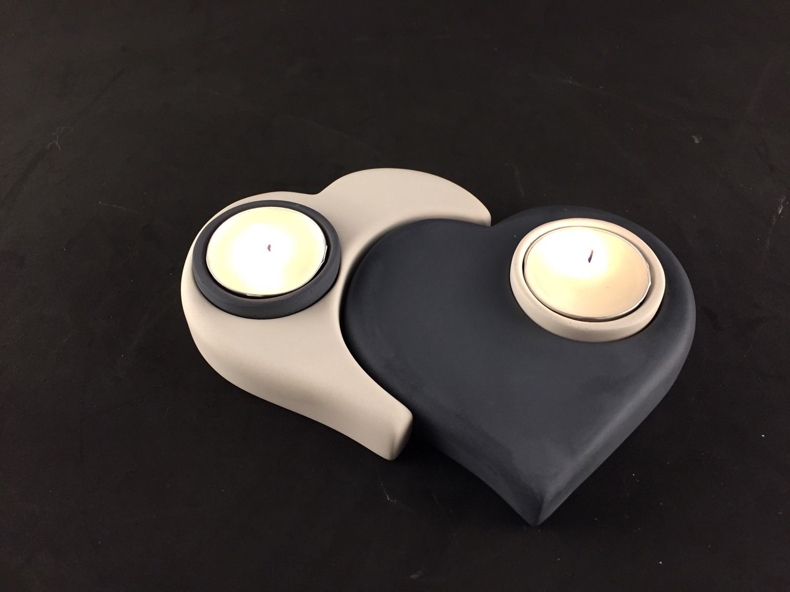 Marble Candle Holder heart shaped Tea Lights Candle Stick -holder-03