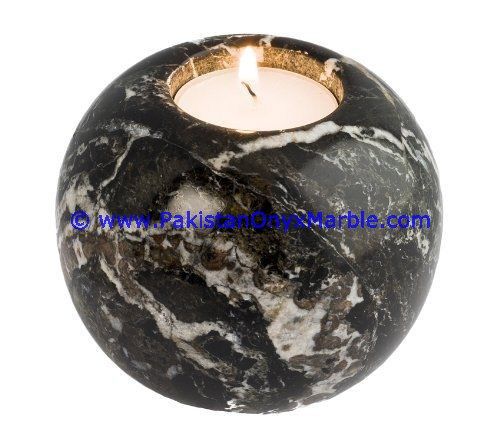 Marble Candle Holder sphere ball shaped Tea Lights Candle Stick holder-01