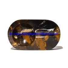 Black and Gold Marble Handcrafted Cigar Ashtray-04