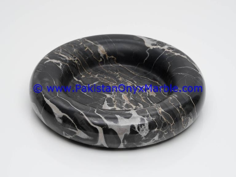 Black zebra Marble Handcrafted Cigar Ashtray-02