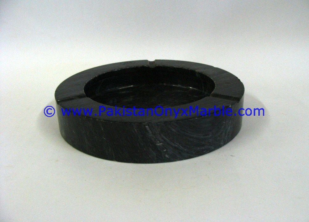 Jet Black Marble Handcrafted Cigar Ashtray-04