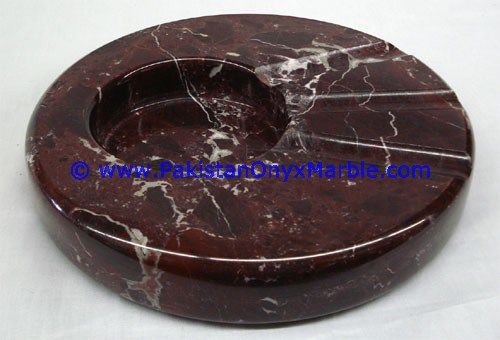 Red Zebra Marble Handcrafted Cigar Ashtray-03
