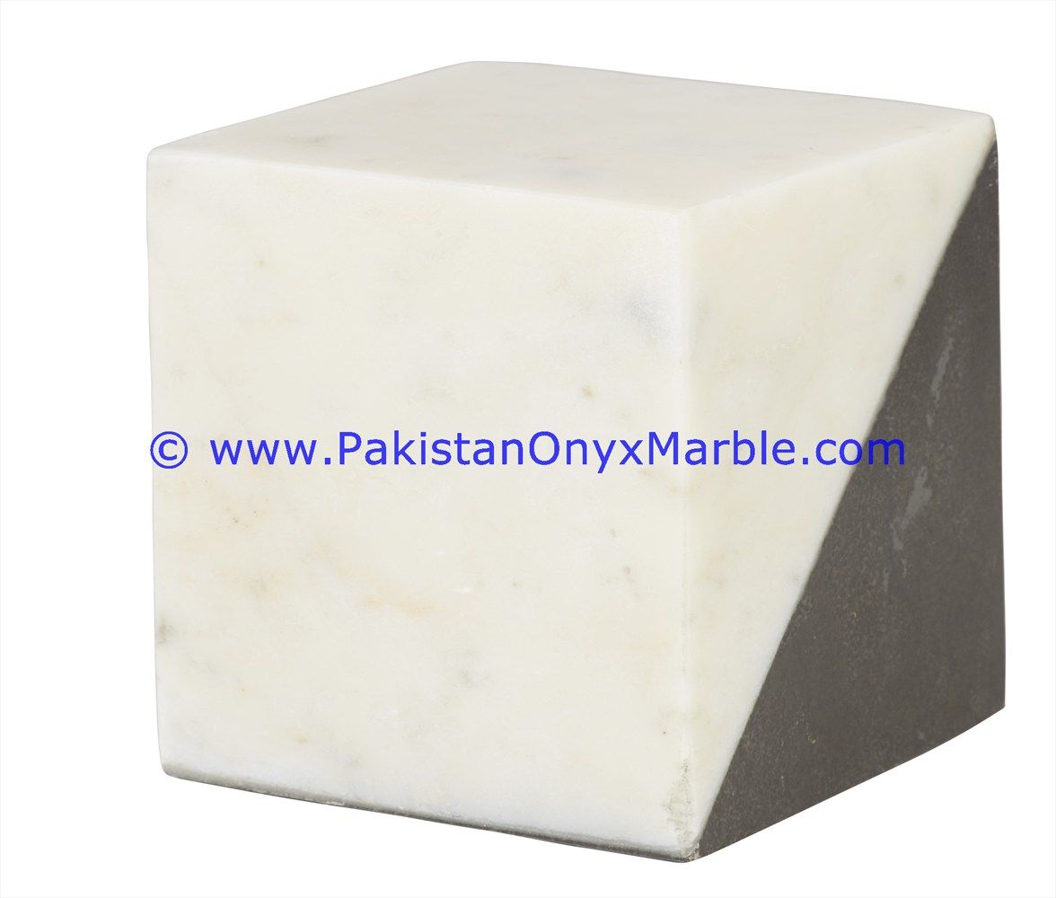 Marble Cube blocks handcarved polished paperweight-04