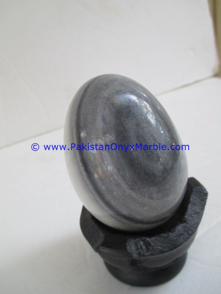 Gray marble Hancarved Natural stone Egg-01