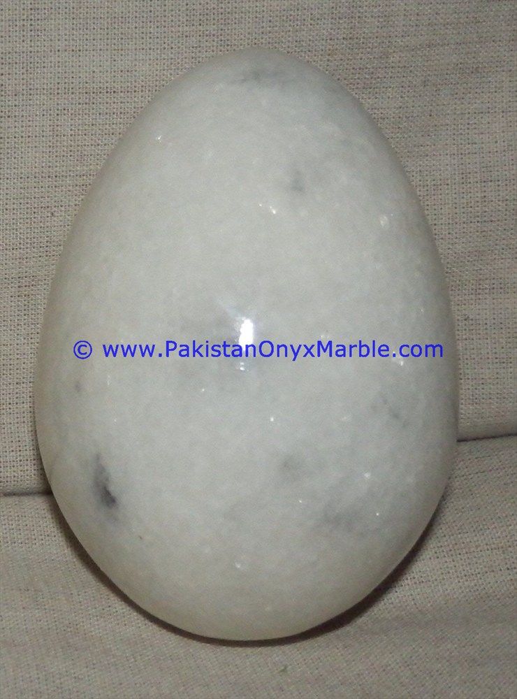 Ziarat Carrara White marble Hancarved Natural stone Egg-02