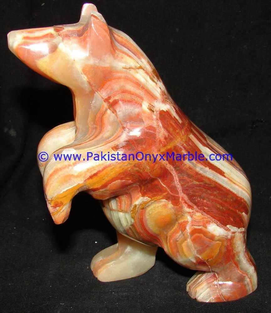 Onyx Carved Bear Statue-21