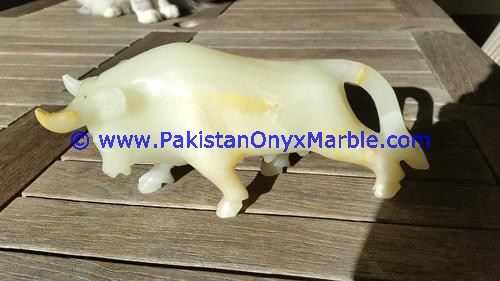Onyx Carved bull ox Statue-03