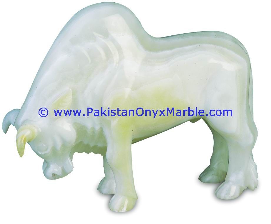 Onyx Carved bull ox Statue-04