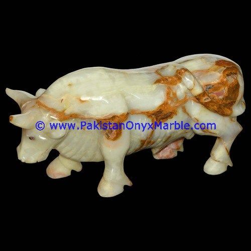 Onyx Carved bull ox Statue-05