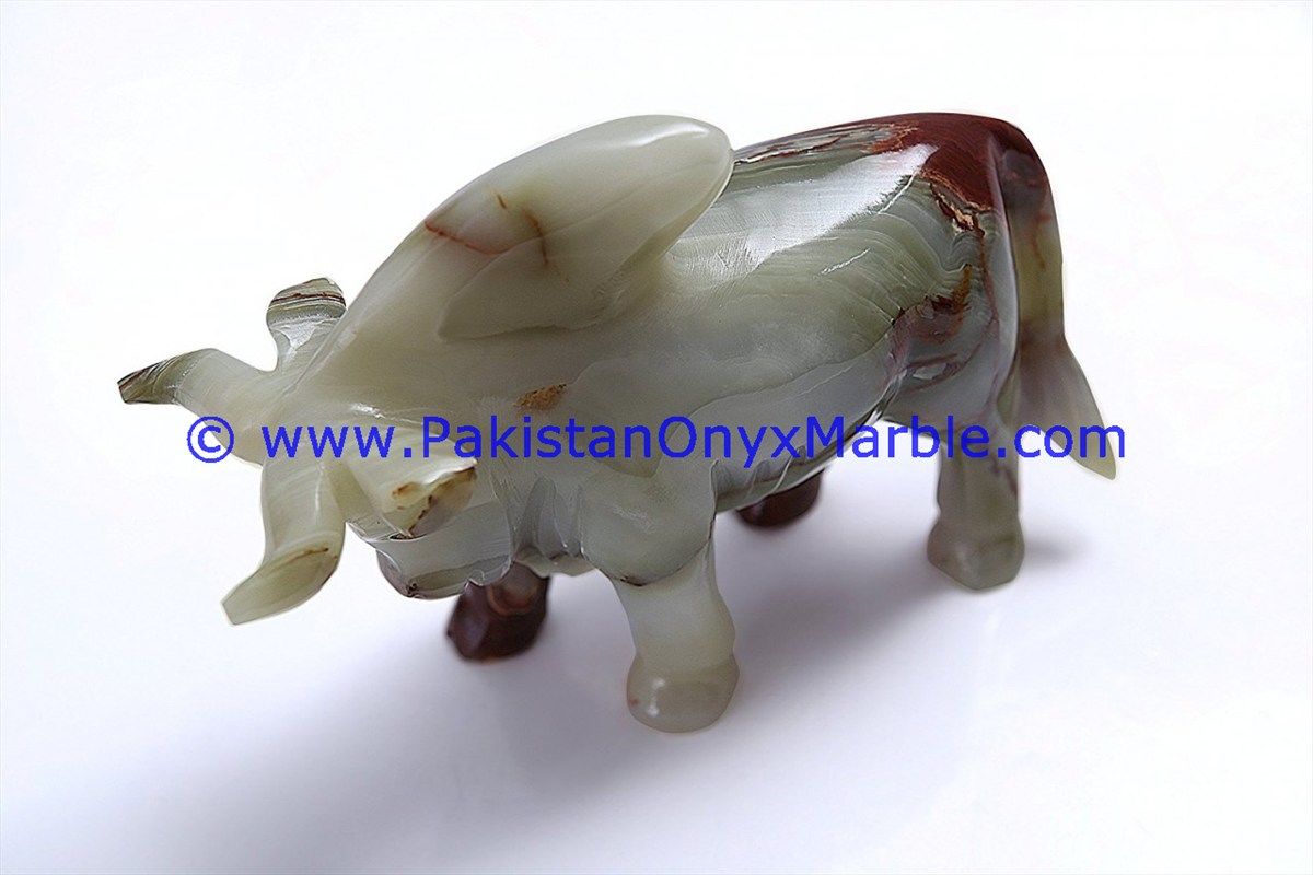 Onyx Carved bull ox Statue-08