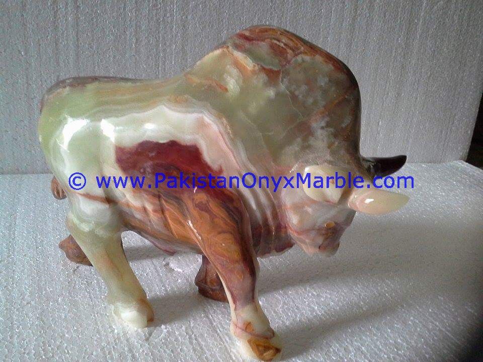 Onyx Carved bull ox Statue-11