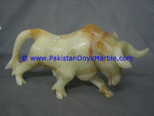 Onyx Carved bull ox Statue-13