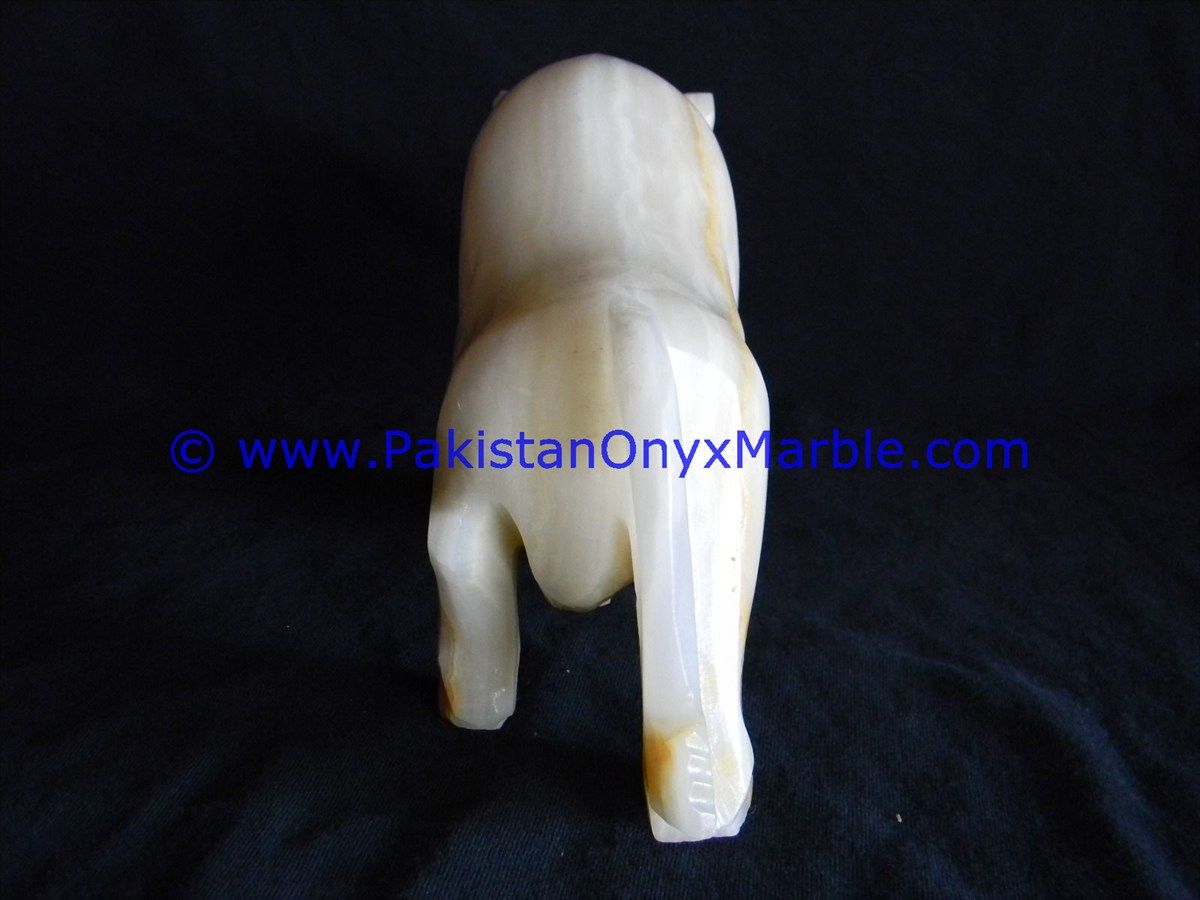 Onyx Carved bull ox Statue-23