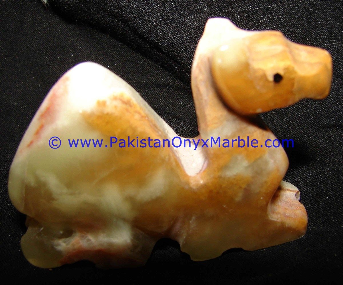 Onyx Carved camels Statue-02