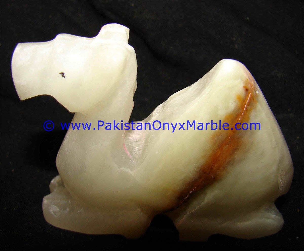 Onyx Carved camels Statue-03
