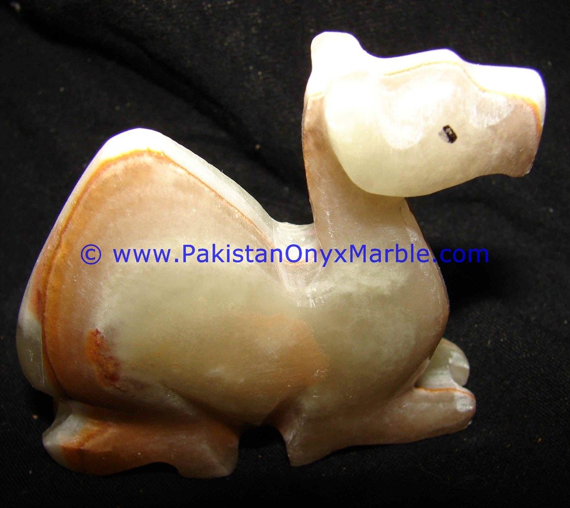Onyx Carved camels Statue-04