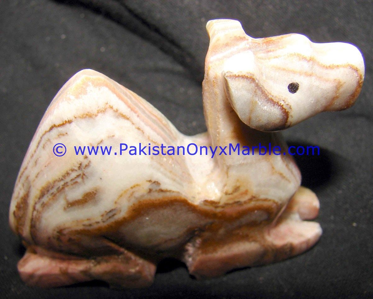 Onyx Carved camels Statue-05
