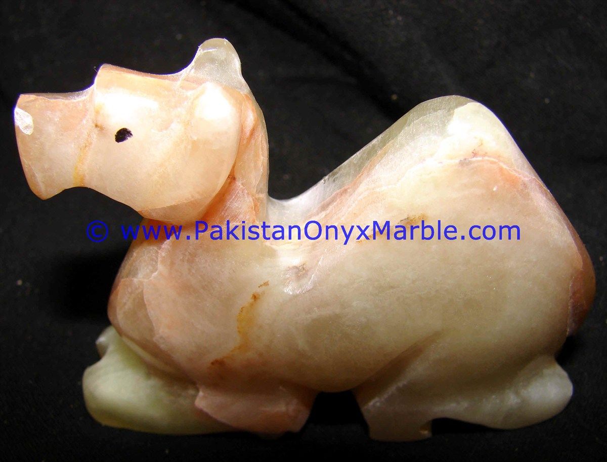 Onyx Carved camels Statue-06