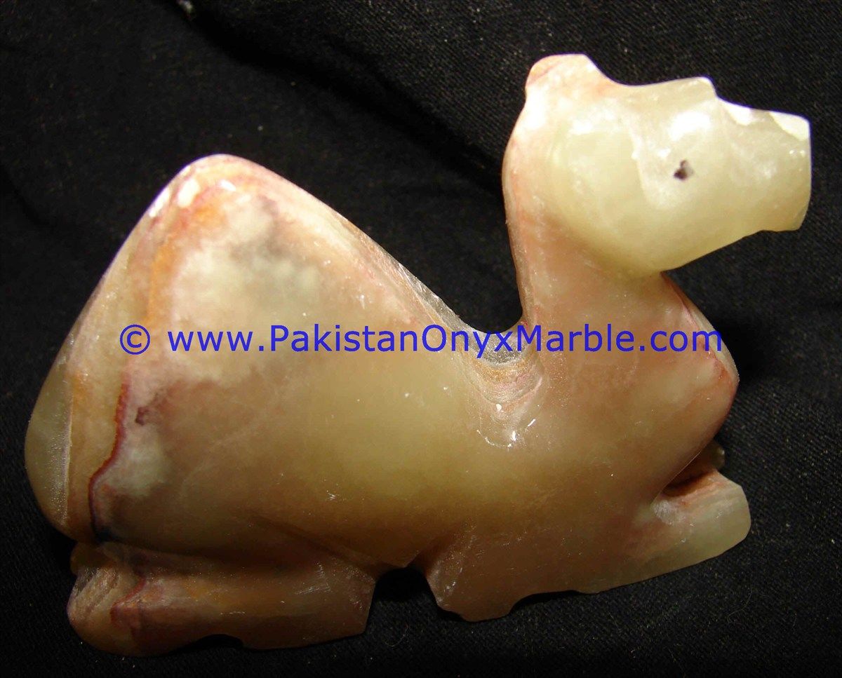 Onyx Carved camels Statue-07