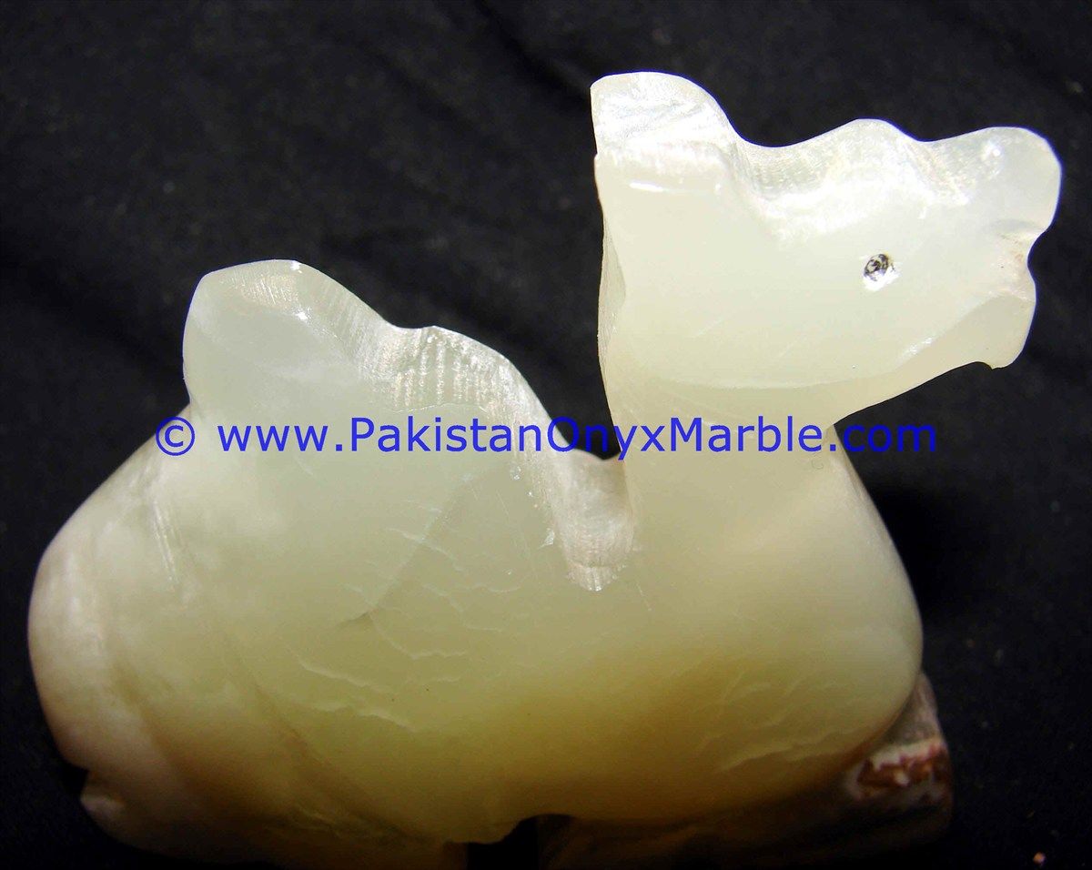 Onyx Carved camels Statue-08