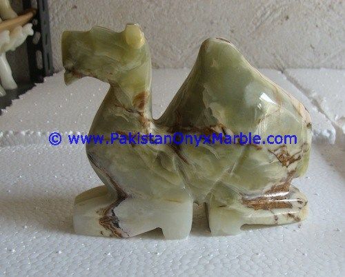 Onyx Carved camels Statue-09