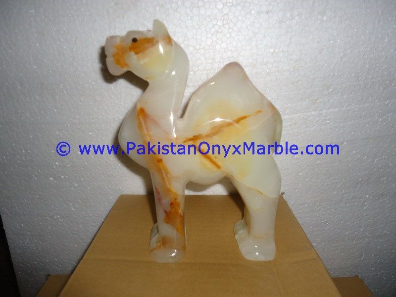 Onyx Carved camels Statue-10