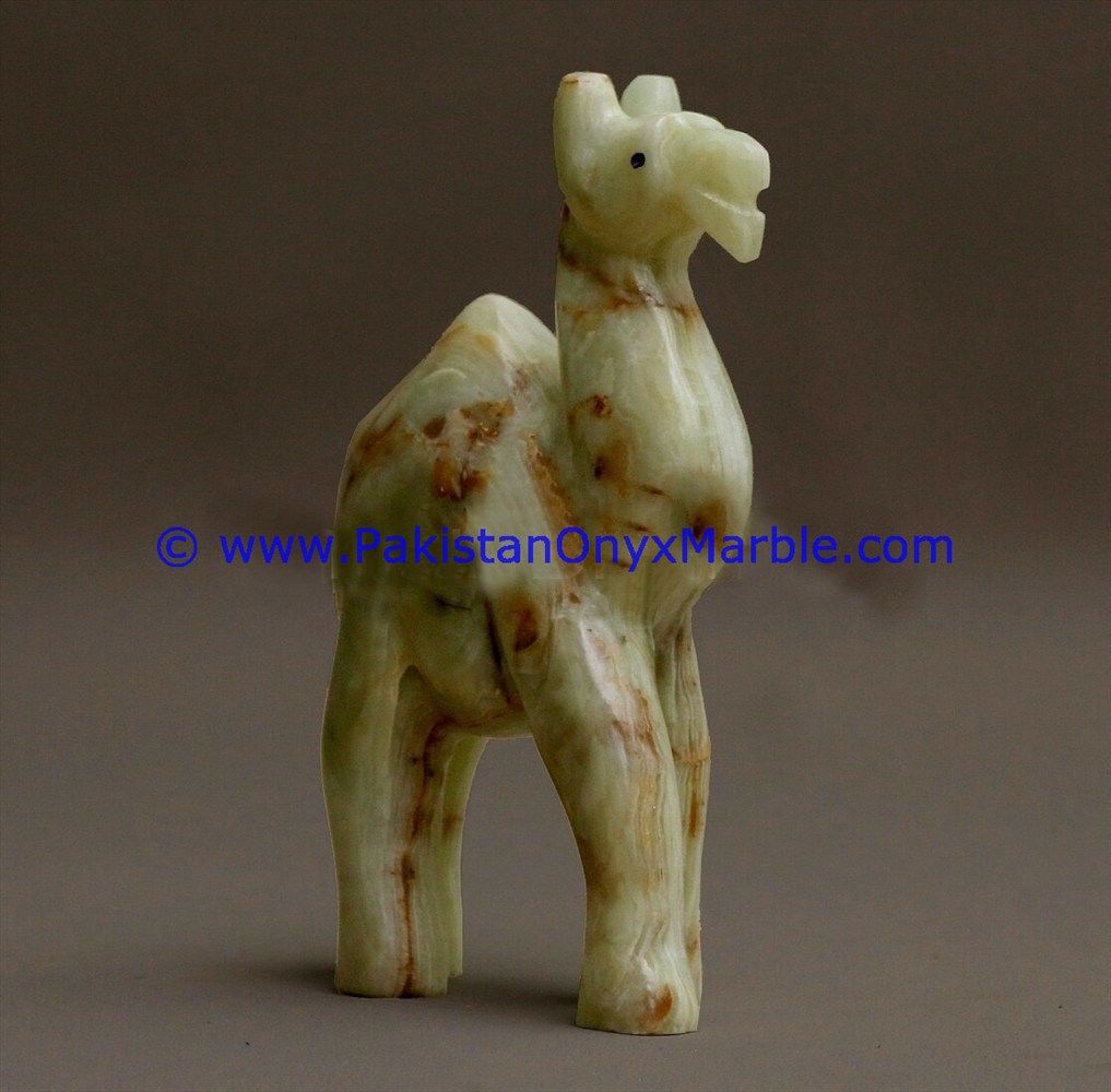Onyx Carved camels Statue-11