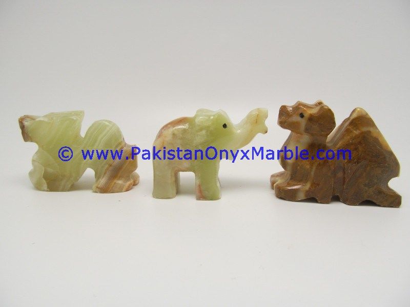 Onyx Carved camels Statue-12