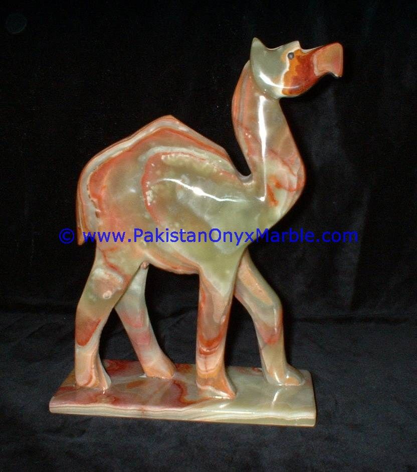 Onyx Carved camels Statue-15