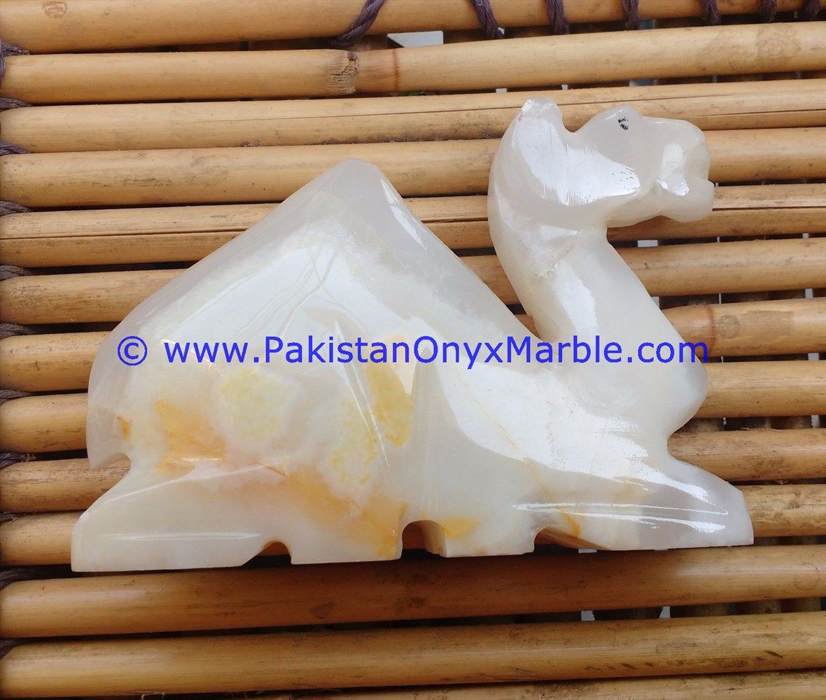 Onyx Carved camels Statue-17