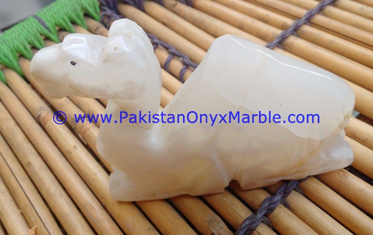 Onyx Carved camels Statue-18