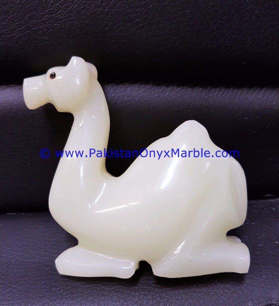 Onyx Carved camels Statue-22