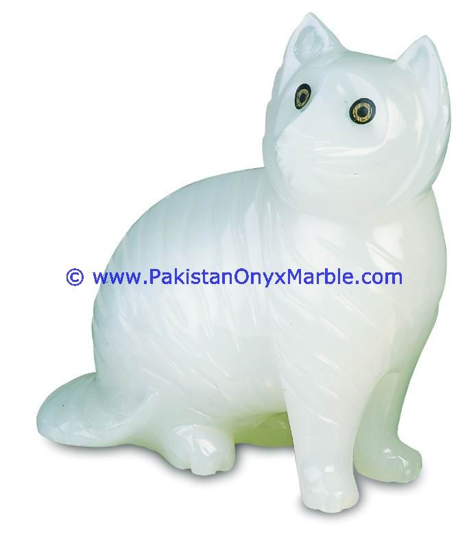 Onyx Carved cat Statue-12``, 3``, 4``, 5``, 6``, 8``, 10``, 12``, 16