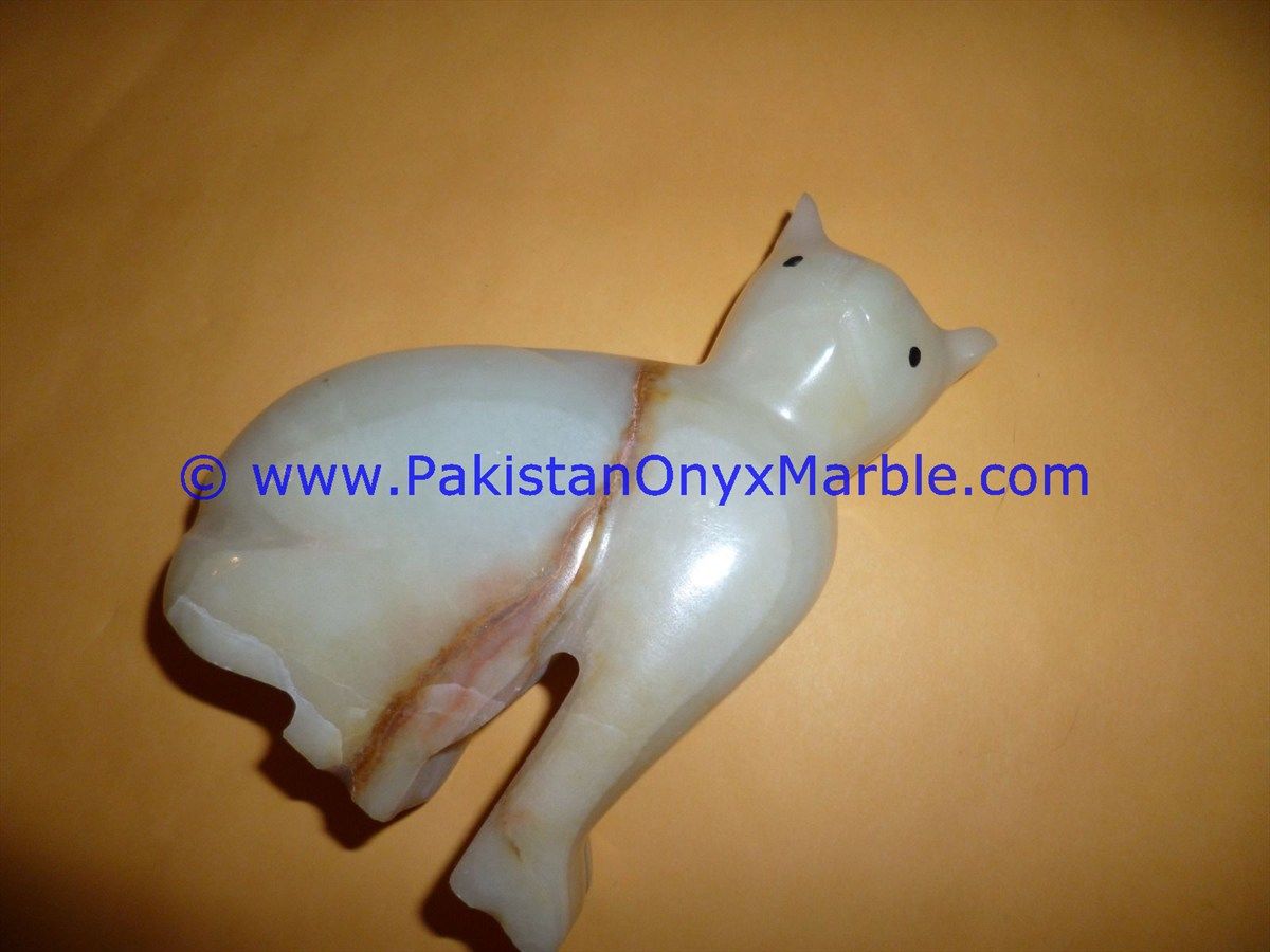 Onyx Carved cat Statue-21