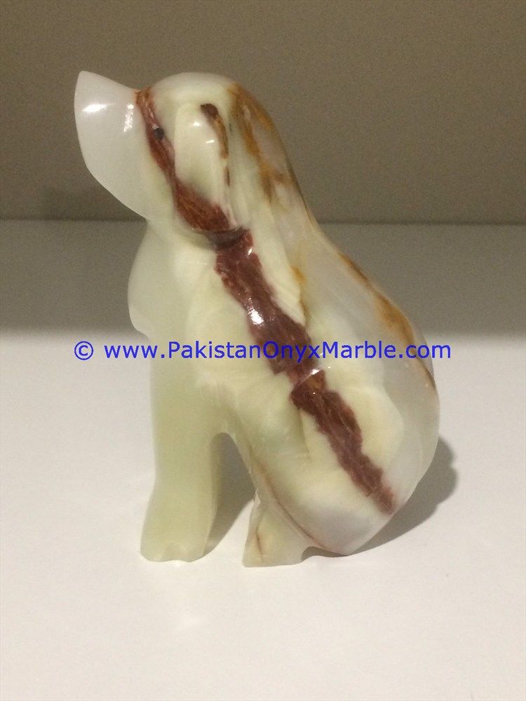 Onyx Carved dog Statue-21