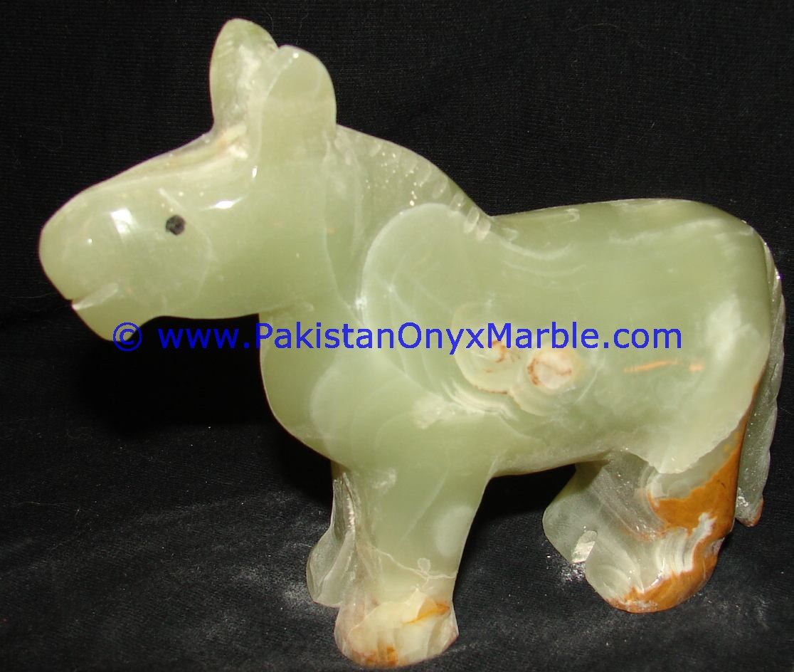 Onyx Carved donkey Statue-10